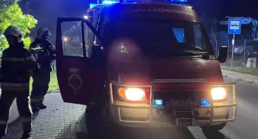 Wola Rębkowska: Wyciek gazu przy budynku mieszkalnym