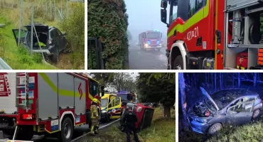Interwencje straży pożarnej w powiecie garwolińskim: wypadki, pożary i zadymienie w szpitalu