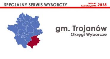 Gm. Trojanów: Okręgi wyborcze - wybory samorządowe 2018
