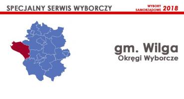 Gm. Wilga: Okręgi wyborcze - wybory samorządowe 2018