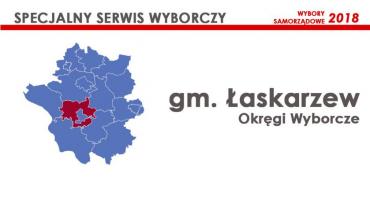 Gm. Łaskarzew: Okręgi wyborcze - wybory samorządowe 2018